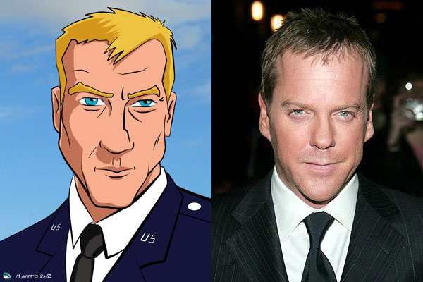 Comparativa avatar de Jack Preston con el actor Kieffer Sutherland