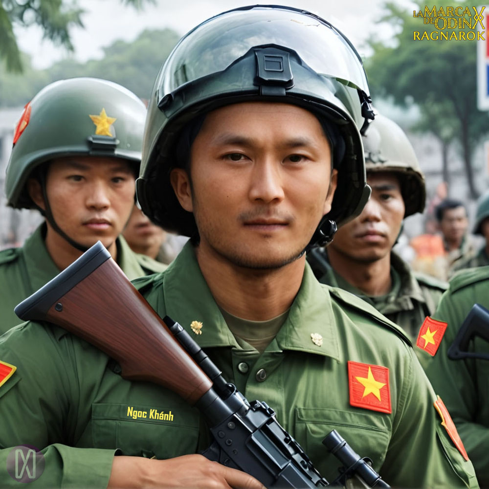 Teniente Ngoc Khánh en el relato Héroes de la Tierra 02: El guardián del pueblo de La marca de Odín: Ragnarok.