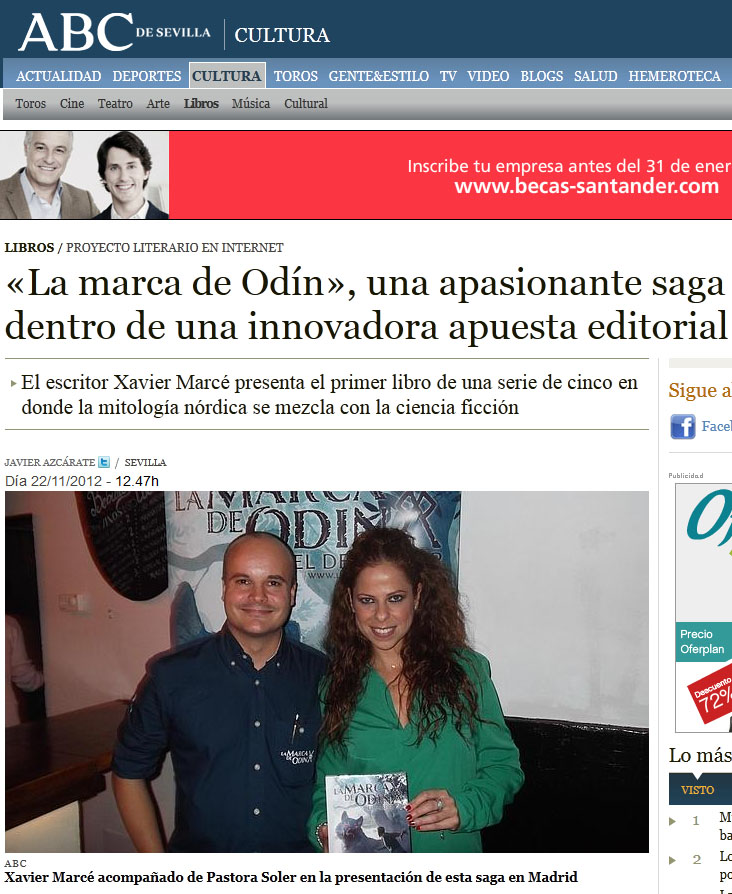 ABC: «La Marca de Odín, una apasionante saga dentro de una innovadora apuesta editorial»