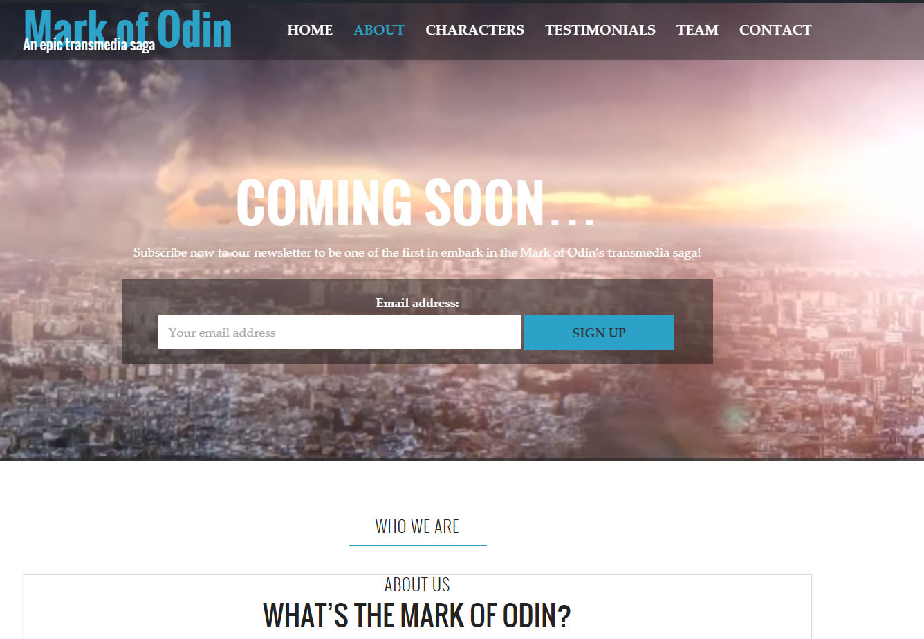 Presentamos la web teaser en Inglés de La Marca de Odín