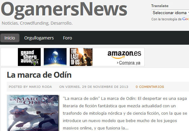 Orgullogamer se ha hecho eco de «La Marca de Odín»