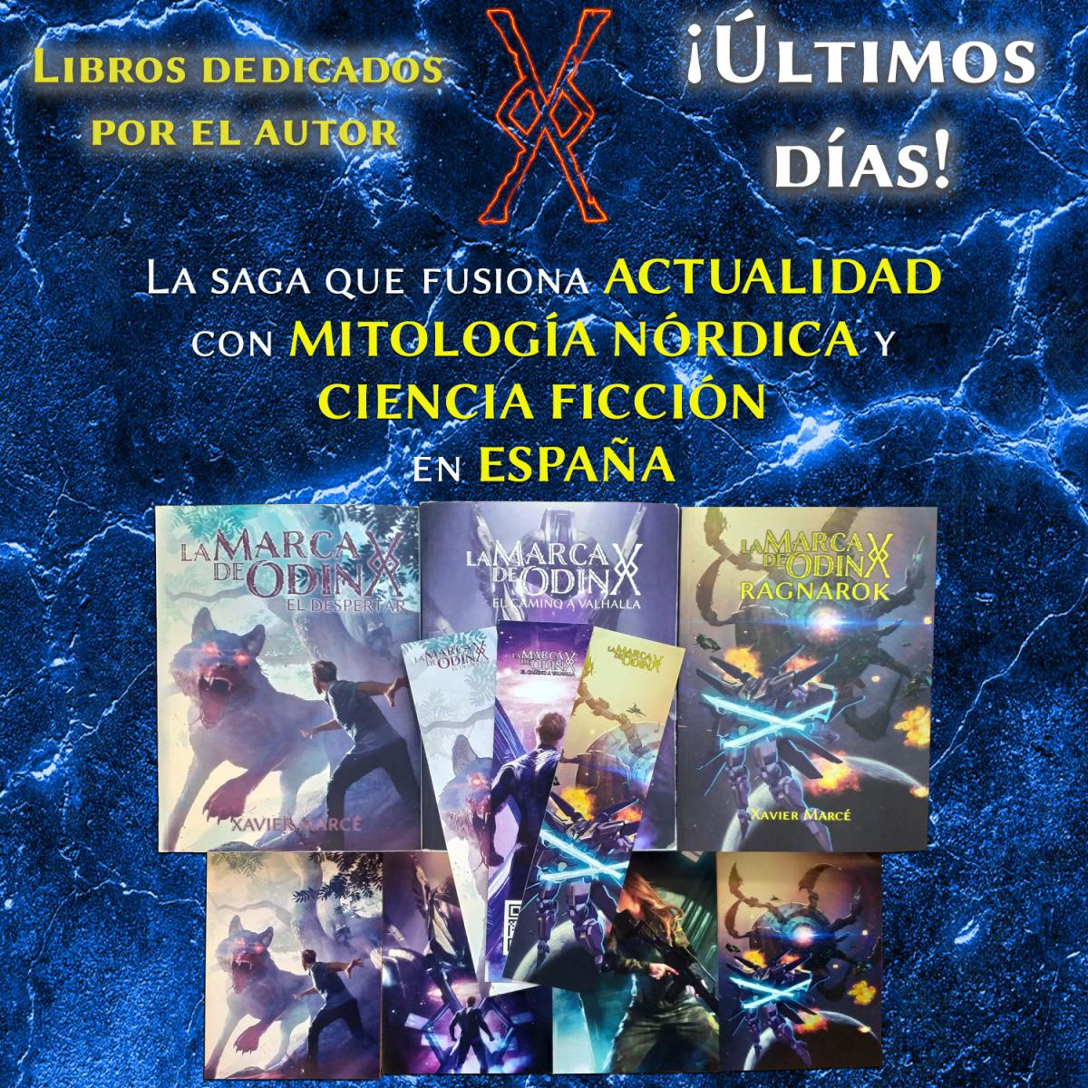 Últimos días para conseguir los libros de La Marca de Odin dedicados por el autor